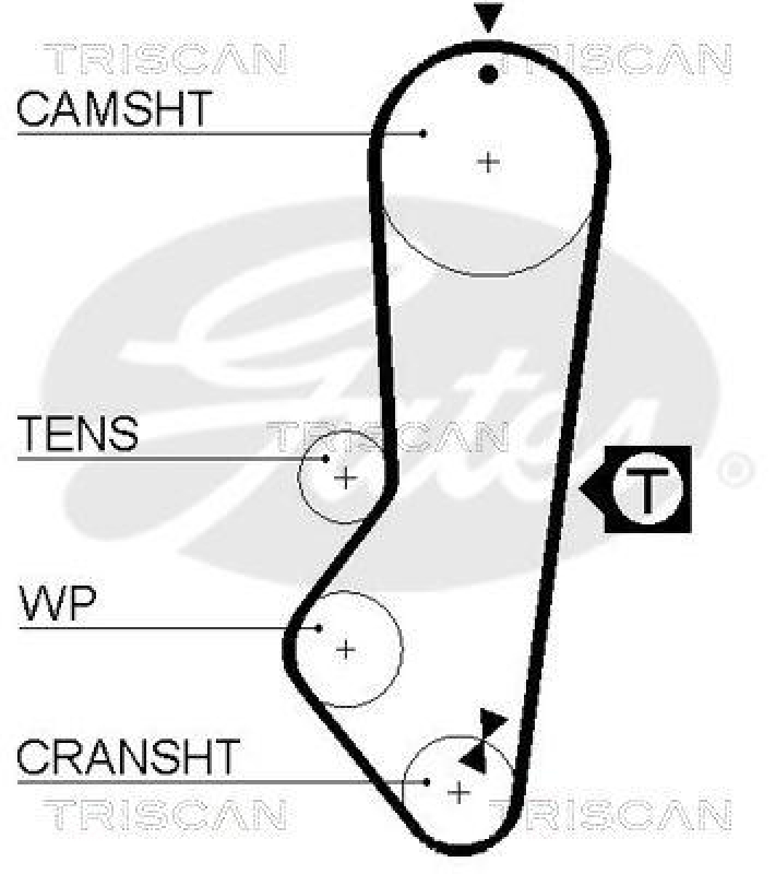 TRISCAN 8647 16003 Zahnriemensatz für Ford, Morgan