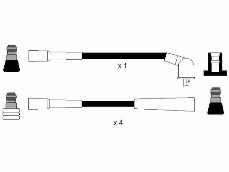 NGK 0701 Zündleitungssatz RC-FT454 |Zündkabel