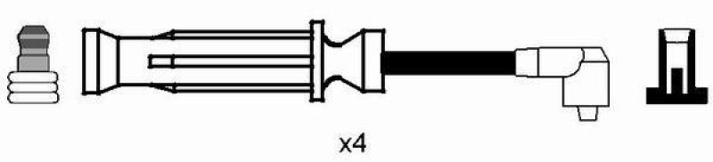 NGK 8266 Zündleitungssatz RC-RV301 |Zündkabel