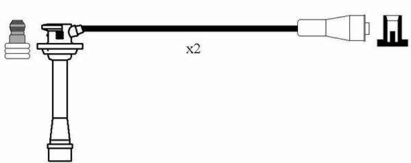 NGK 0717 Zündleitungssatz RC-KA404 |Zündkabel