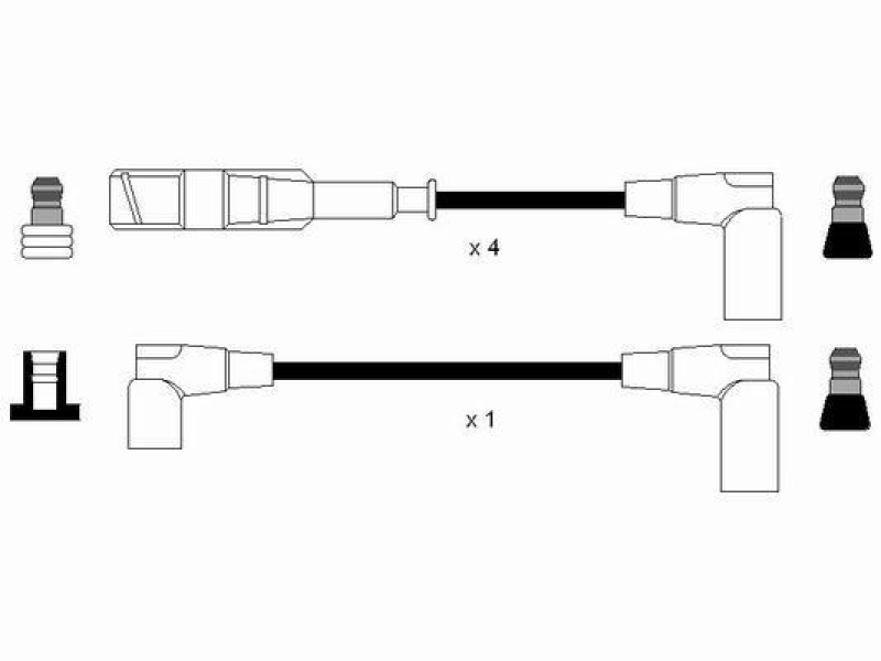 NGK 0742 Zündleitungssatz RC-MB207 |Zündkabel
