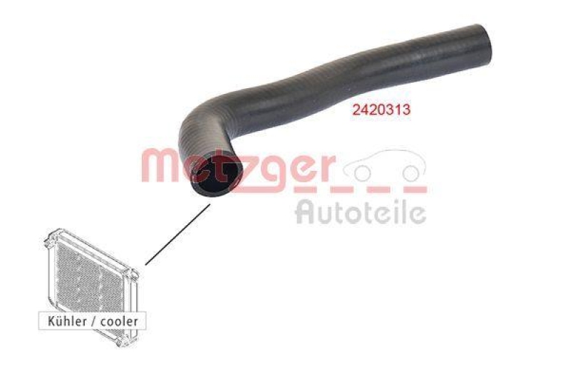 METZGER 2420313 Kühlerschlauch für PEUGEOT