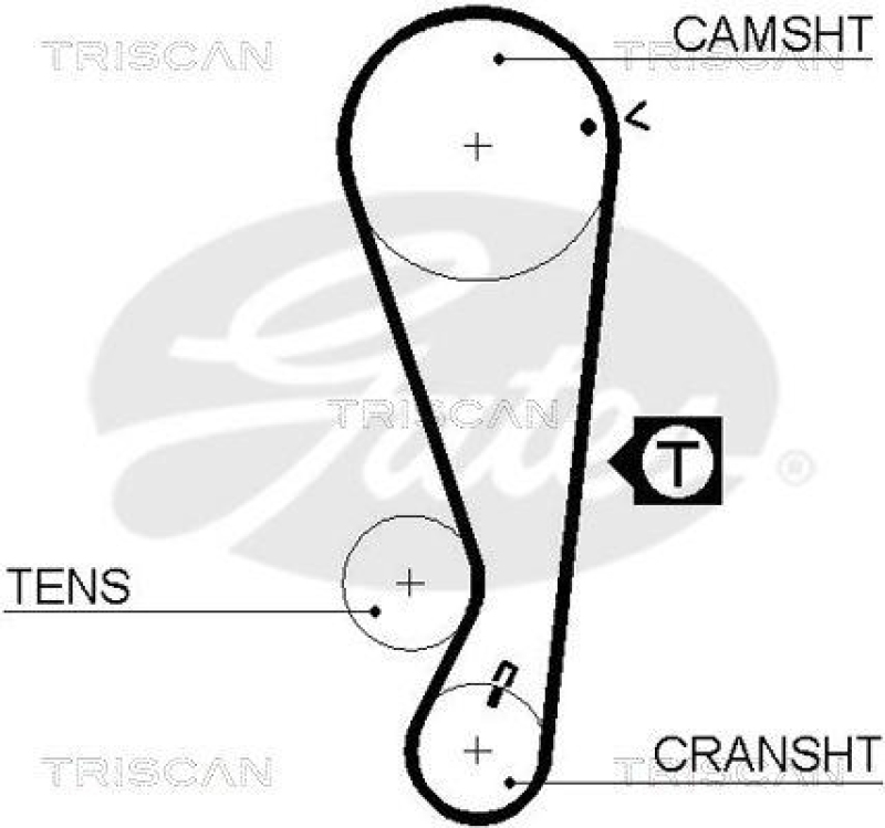 TRISCAN 8647 21002 Zahnriemensatz für Daewoo, Chevrolet