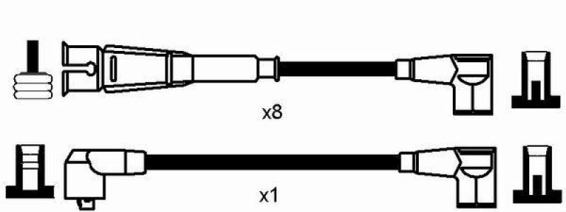 NGK 0751 Zündleitungssatz RC-MB216 |Zündkabel