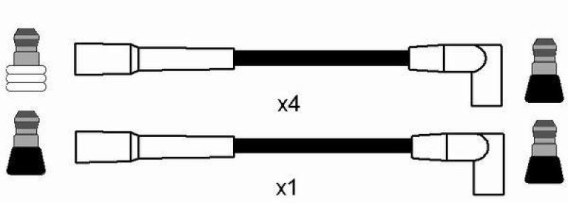 NGK 0778 Zündleitungssatz RC-OP408 |Zündkabel