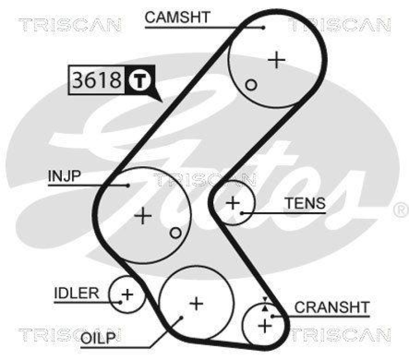 TRISCAN 8647 24031 Zahnriemensatz für Opel