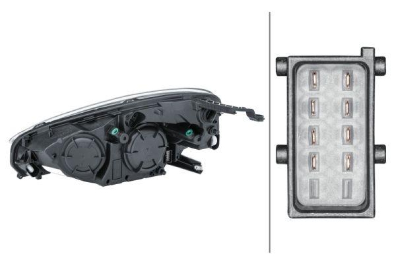 HELLA 1EH 354 811-021 Heckscheinwerfer rechts Halogen OPEL