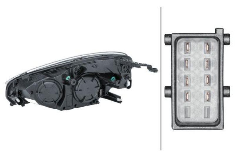 HELLA 1EH 354 811-061 Heckscheinwerfer rechts Halogen OPEL