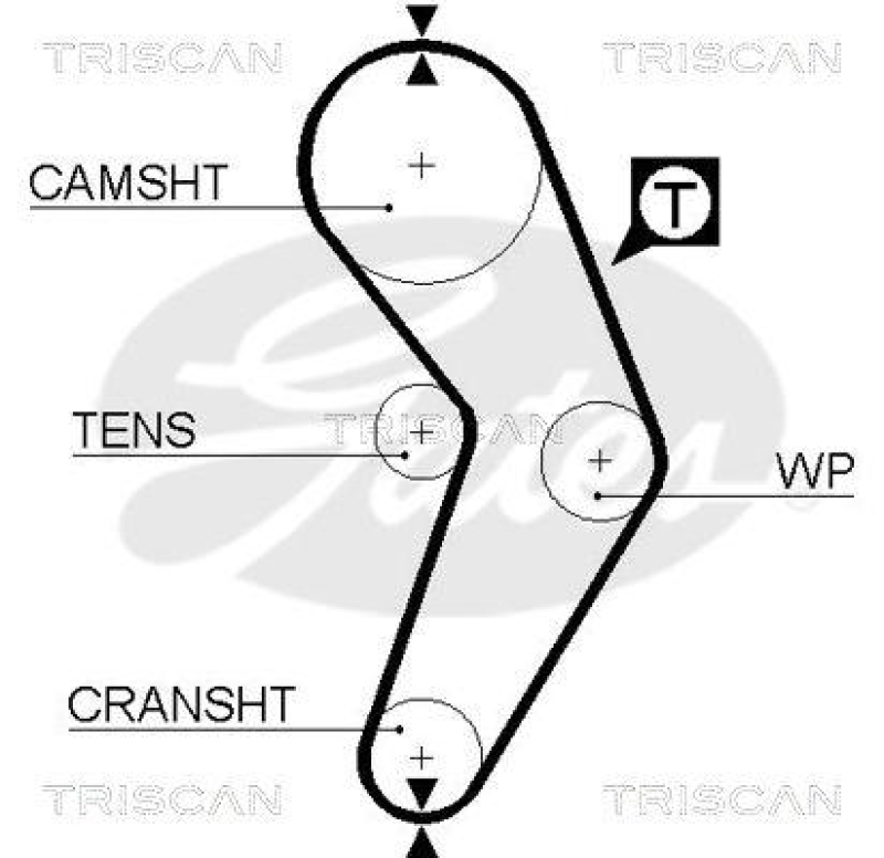 TRISCAN 8647 25001 Zahnriemensatz für Renault