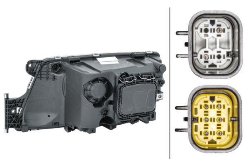 HELLA 1EH 354 987-061 Heckscheinwerfer rechts Halogen MAN