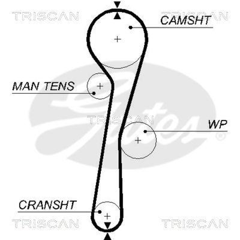 TRISCAN 8647 25031 Zahnriemensatz für Renault, Dacia , Nissan