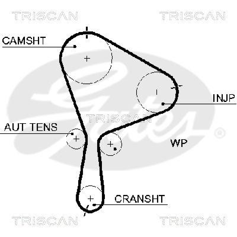 TRISCAN 8647 25037 Zahnriemensatz für Renault, Nissan, Suzuki