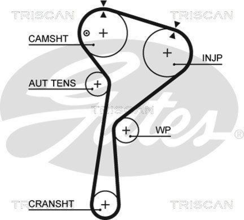 TRISCAN 8647 25038 Zahnriemensatz für Renault, Dacia, Nissan, Su