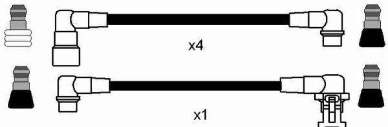NGK 8464 Zündleitungssatz RC-VL604 |Zündkabel