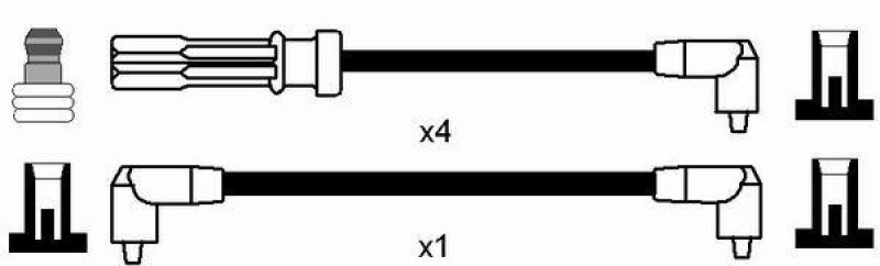 NGK 8469 Zündleitungssatz RC-VL606 |Zündkabel
