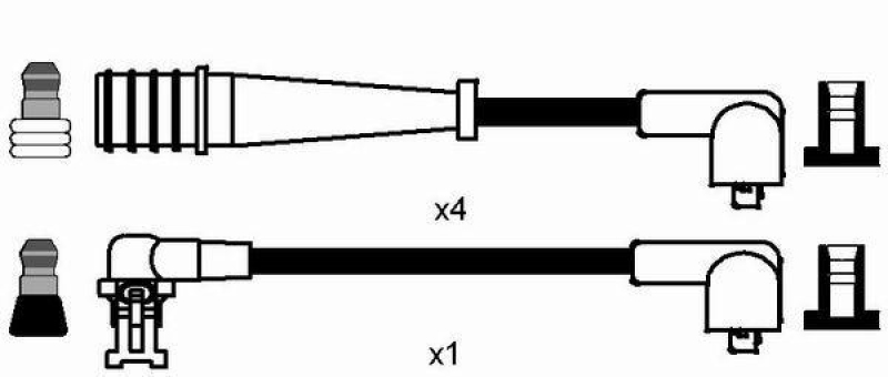NGK 8470 Zündleitungssatz RC-RN619 |Zündkabel