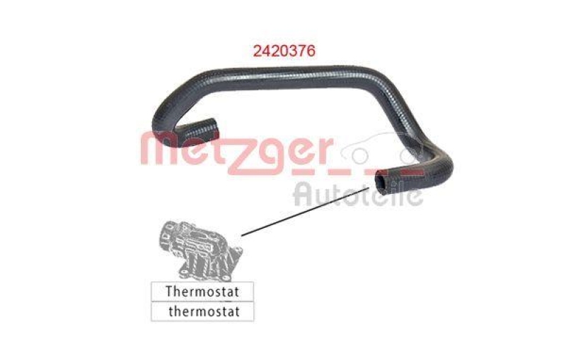 METZGER 2420376 Kühlerschlauch für NISSAN/OPEL/RENAULT