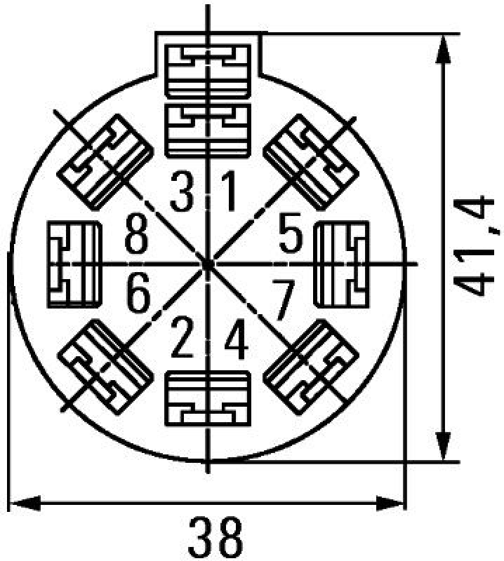 HELLA 8JA500431-002 Stecker