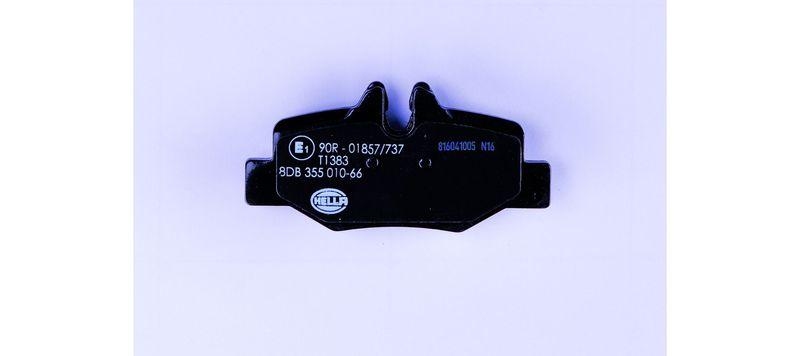 HELLA 8DB 355 010-661 Bremsbelagsatz, Scheibenbremsbelag für MB