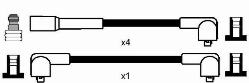NGK 0860 Zündleitungssatz RC-RN409 |Zündkabel