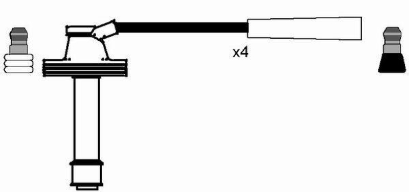 NGK 8492 Zündleitungssatz RC-RN608 |Zündkabel
