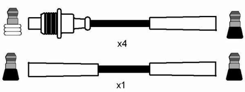 NGK 8495 Zündleitungssatz RC-PG603 |Zündkabel