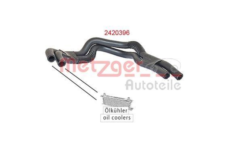 METZGER 2420396 Kühlerschlauch für NISSAN/OPEL/RENAULT