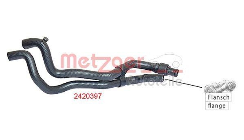 METZGER 2420397 Kühlerschlauch für RENAULT