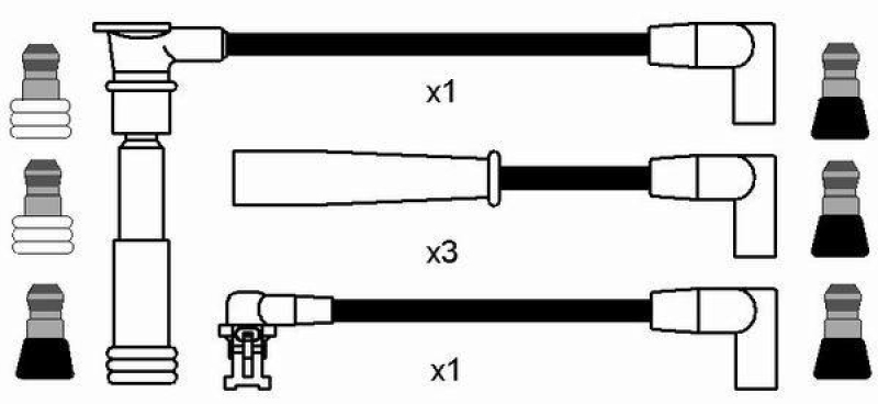 NGK 8510 Zündleitungssatz RC-RN632 |Zündkabel
