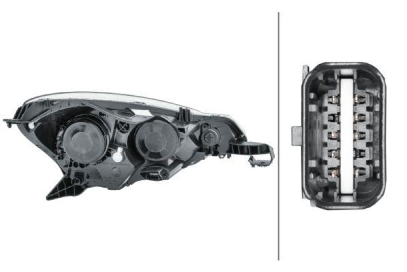 HELLA 1EJ 354 674-011 Heckscheinwerfer links Halogen CITROEN