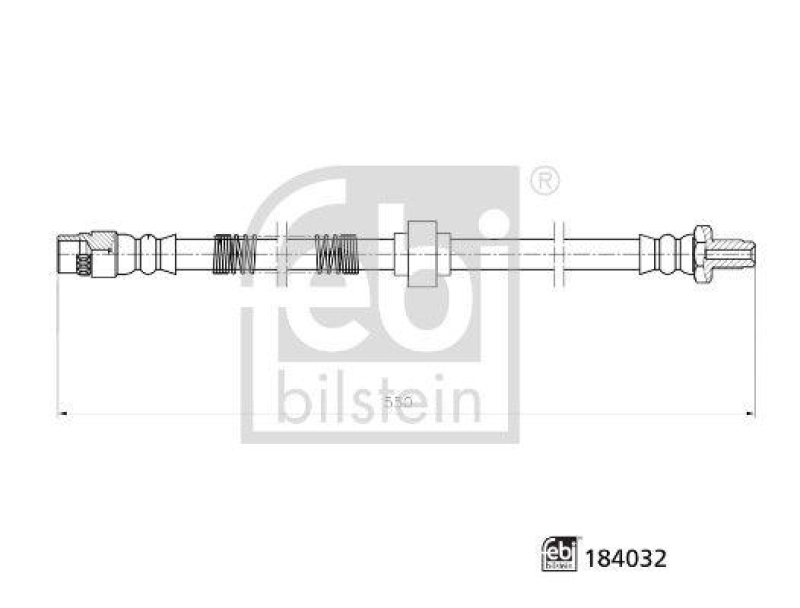 FEBI BILSTEIN 184032 Bremsschlauch für Renault