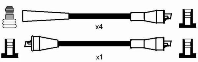 NGK 0899 Zündleitungssatz RC-SD401 |Zündkabel