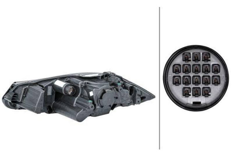 HELLA 1ZS 354 815-021 Heckscheinwerfer rechts Hybrid JAGUAR