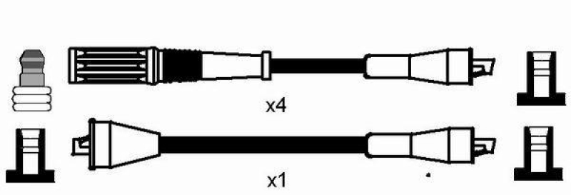 NGK 8529 Zündleitungssatz RC-LC611 |Zündkabel