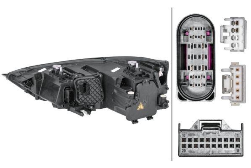 HELLA 1ZS 354 838-101 Heckscheinwerfer rechts Hybrid AUDI