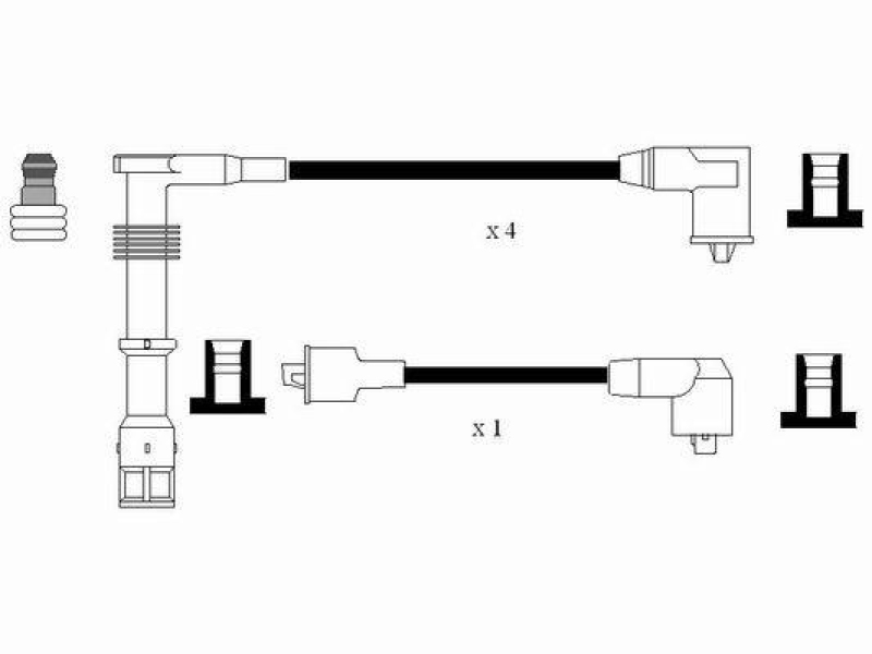 NGK 8589 Zündleitungssatz RC-FD901 |Zündkabel