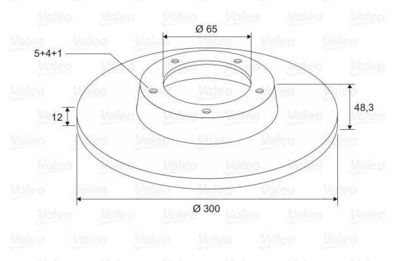 VALEO 197583 Bremsscheibe