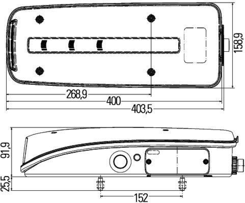 HELLA 2VD 012 381-031 Heckleuchte LED