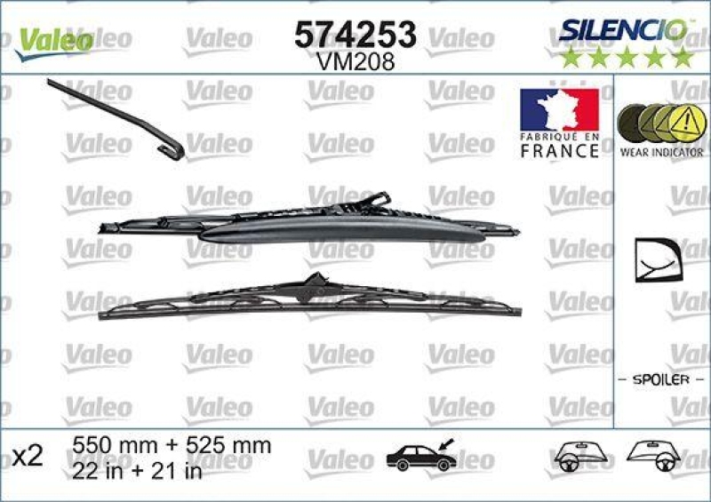 VALEO 574253 Silencio Performance (x2) VM208