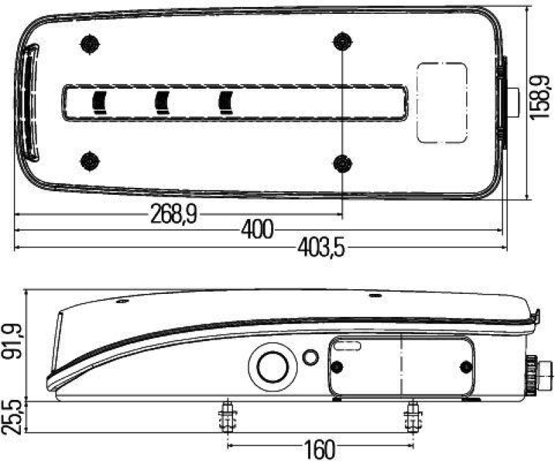 HELLA 2VD 012 381-251 Heckleuchte LED