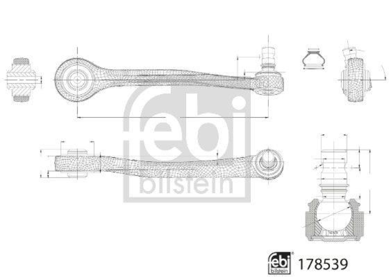 FEBI BILSTEIN 178539 Querlenker mit Lager und Gelenk für VW-Audi