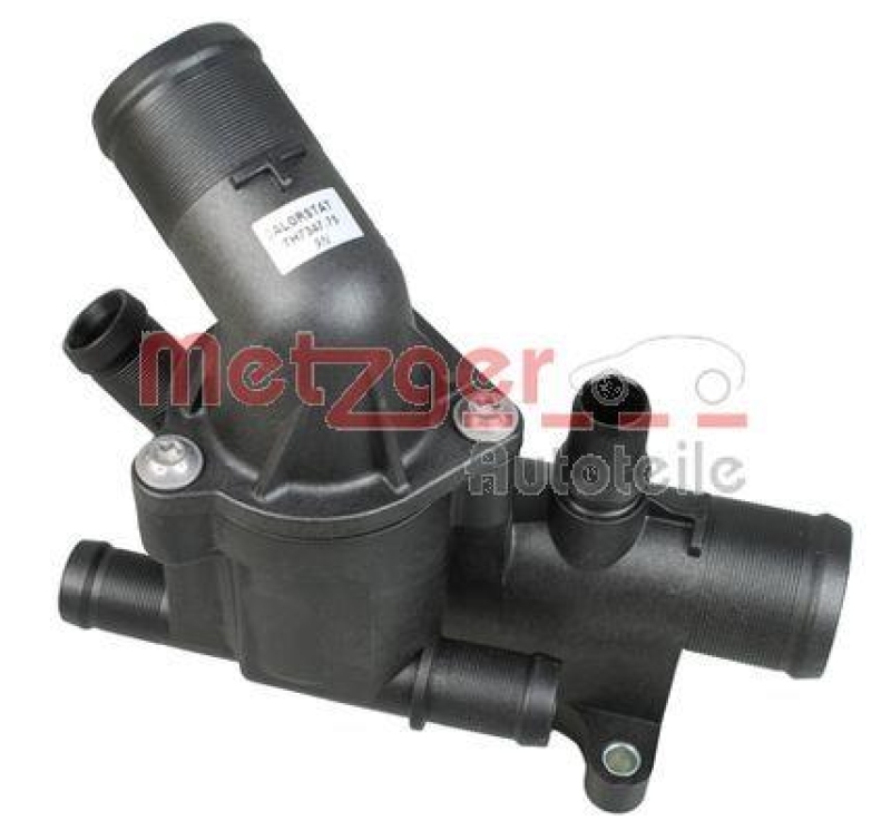 METZGER 4006345 Thermostat Kühlmittel, Mit Gehäuse für FIAT/OPEL/RENAULT/ÖFFNUNGSTEMP. [°C]75