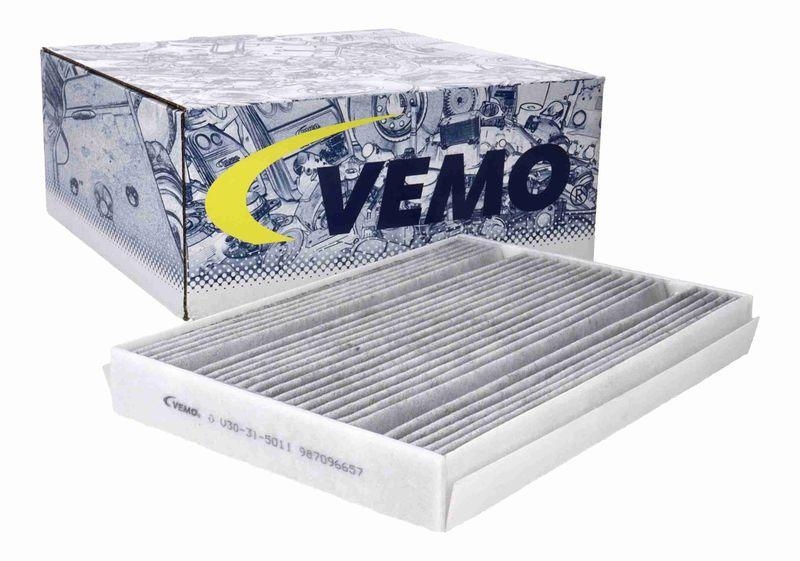 VEMO V30-31-5011 Filter, Innenraumluft 300x205x35,5 mm, Aktivkohlefilter für MERCEDES-BENZ