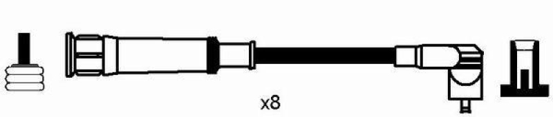 NGK 8620 Zündleitungssatz RC-AR908 |Zündkabel