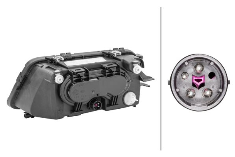 HELLA 1AF963030-301 Hauptscheinwerfer für rechts