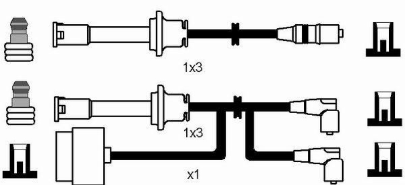 NGK 8629 Zündleitungssatz RC-AR912 |Zündkabel