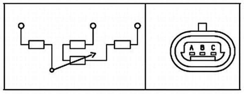 HELLA 6PX 008 476-461 Sensor, Drosselklappenstellung für RENAULT/LANCIA/VOLVO/...