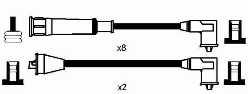 NGK 8630 Zündleitungssatz RC-AR913 |Zündkabel