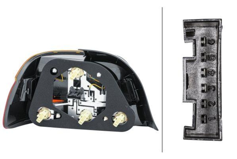 HELLA 2VP 008 272-241 Heckleuchte rechts Hybrid BMW