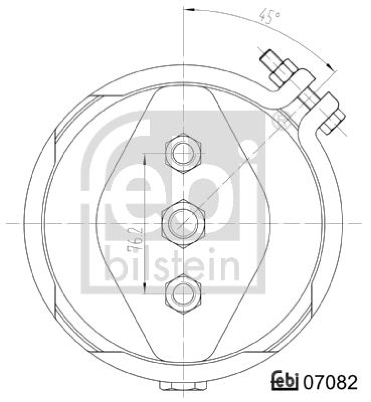 FEBI BILSTEIN 07082 Membranzylinder mit AnbaumaterialUniversell verwendbar